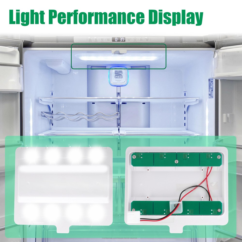 W11043011 Replacement LED Module Light Part for Whirlpool Refrigerator W10866538