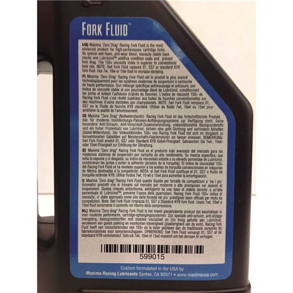 Maxima Racing Fork Fluid 5W | 59901-5
