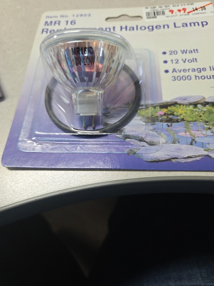 Sup Pond Halogen Repl Bulb MR16 20watt