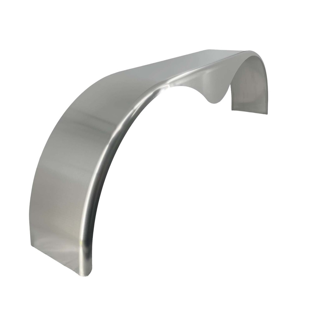 (Qty 2) Tandem Axle Smooth Aluminum Trailer Fender Teardrop 10" x 66" x 18"