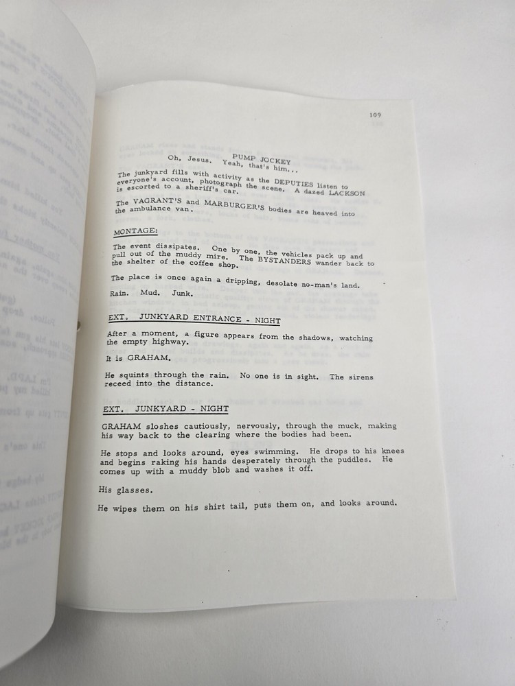THE VAGRANT / Richard Jefferies Screenplay, Writer's Guild Script Draft