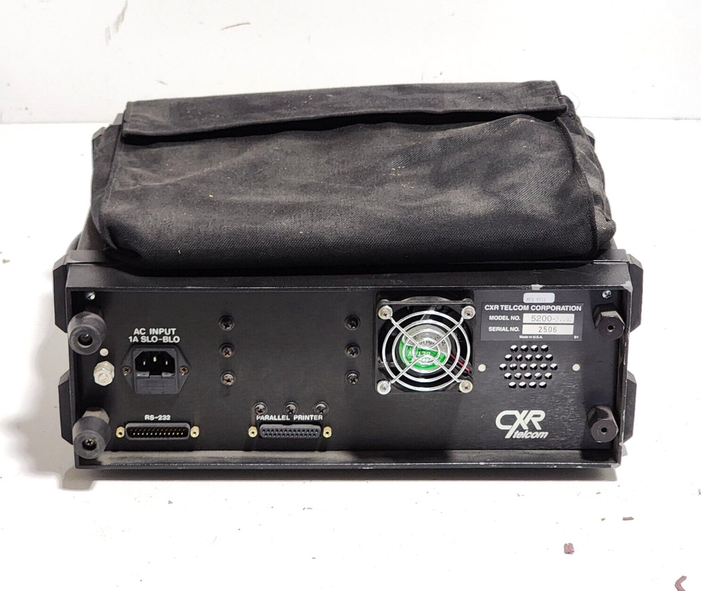 TELCOM UNIVERSAL CXR 5200 TRANSMISSION ANALYZER USED.