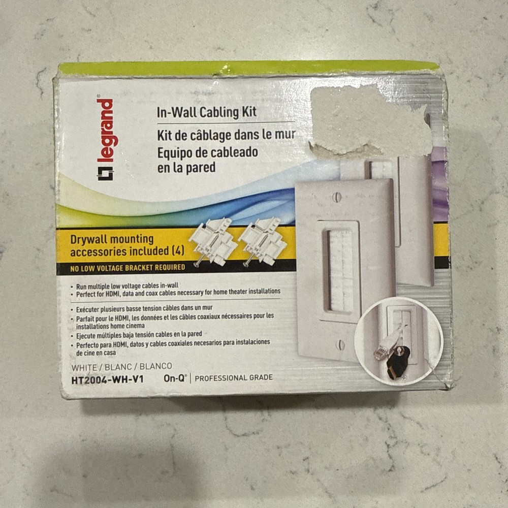 Legrand In-Wall Low-Voltage Cable Access Kit (White)