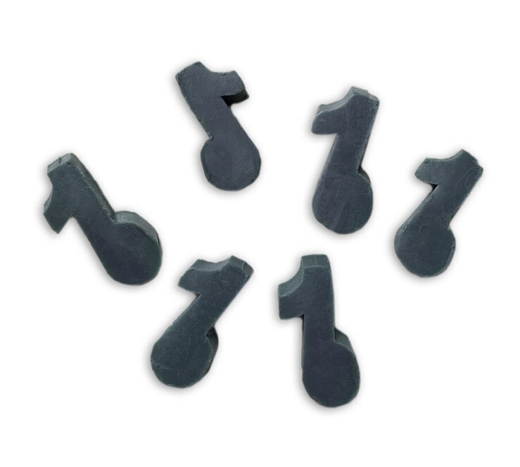 Music Note Tube Column Silicone Soap Mold Embed Soap Cold Process Making