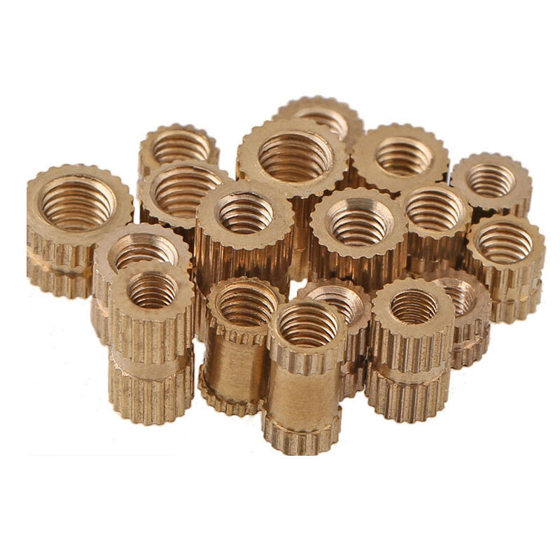 M3 Brass Solid Knurled Nuts Thumb Nuts Insert Embedded Nuts