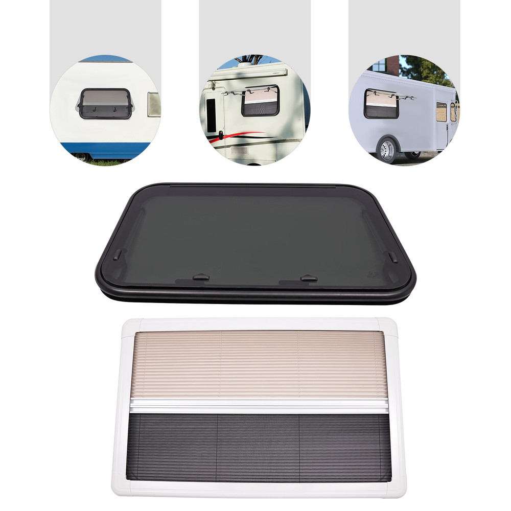 RV Exit Window RV Push Out Window Tempered Glass Camper Emergency Window 90*55cm