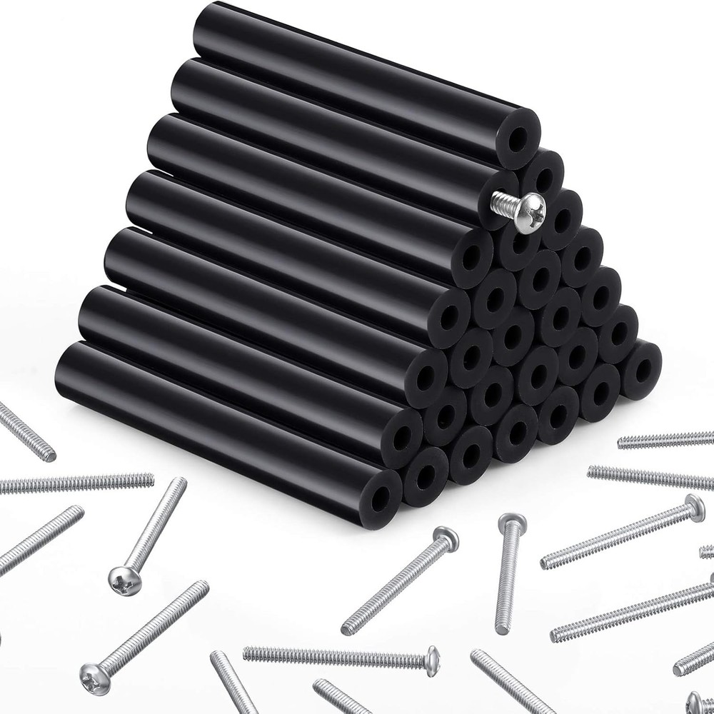 64 Pieces Electrical Outlet Spacers Box Extender Kit Black