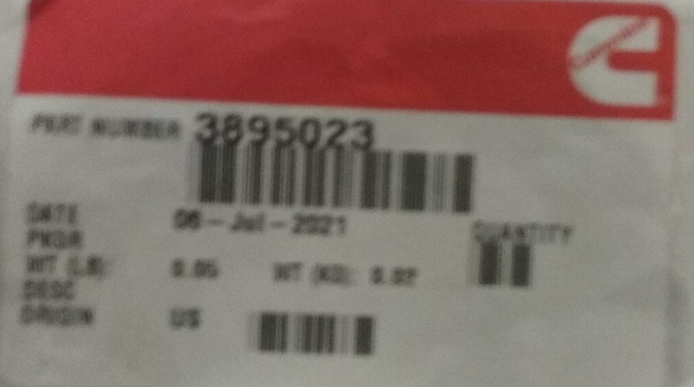 3895023 CUMMINS SEAL, DUST