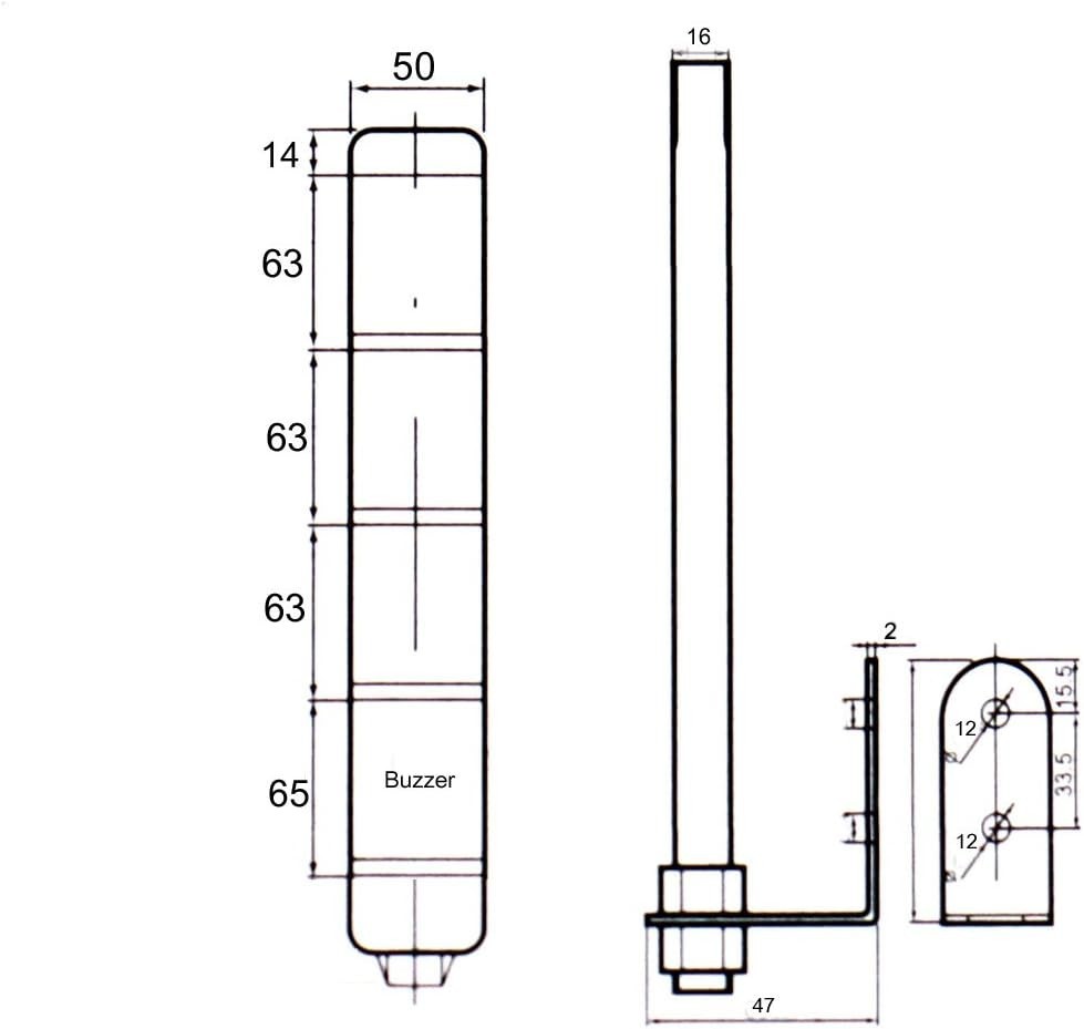 Industrial Signal Light Column LED Alarm round Tower Light Indicator Flash Light