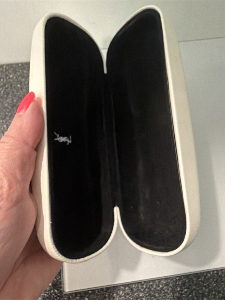 YvesSaintLaurent Eyeglass Case White