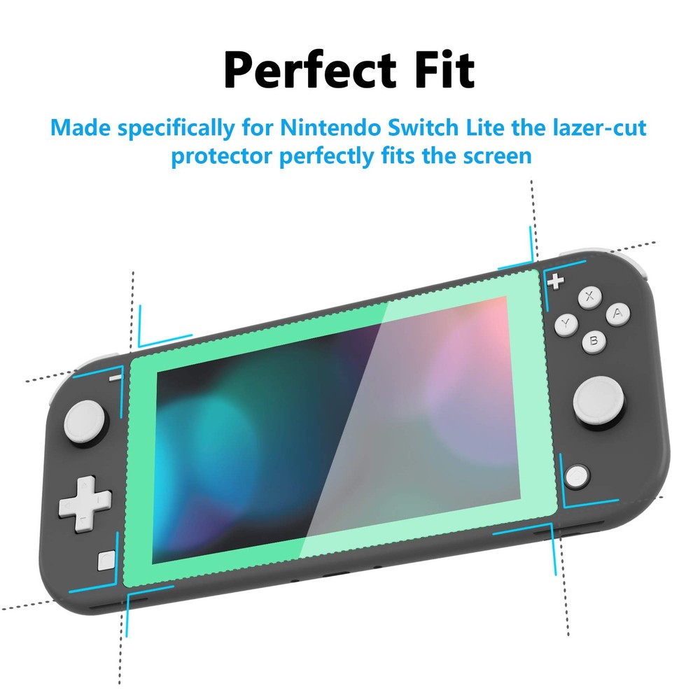 Switch Lite protective film mint green