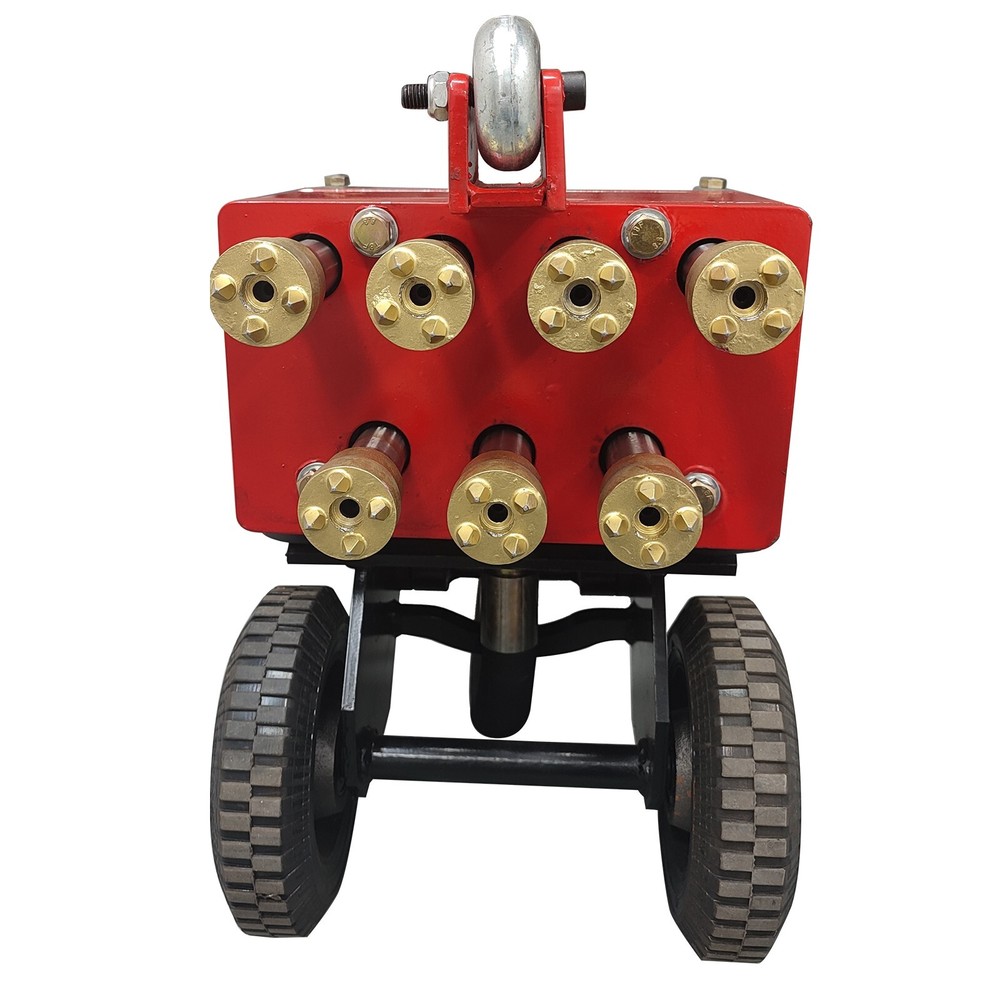 7 Head Hand-pushed Concrete Pavement Retreader Air Pressure Chisel Machine
