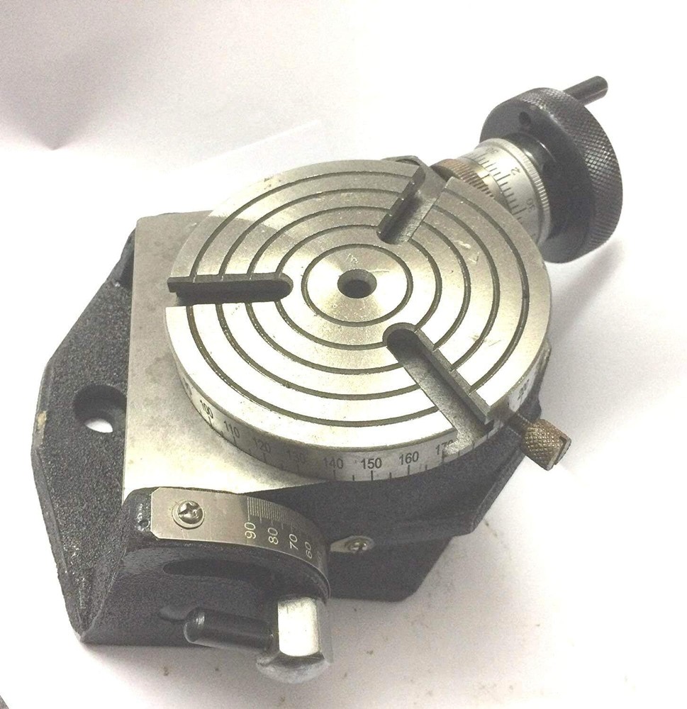 Horizontal Vertical 4" Inch II 100 mm Rotary Milling Table
