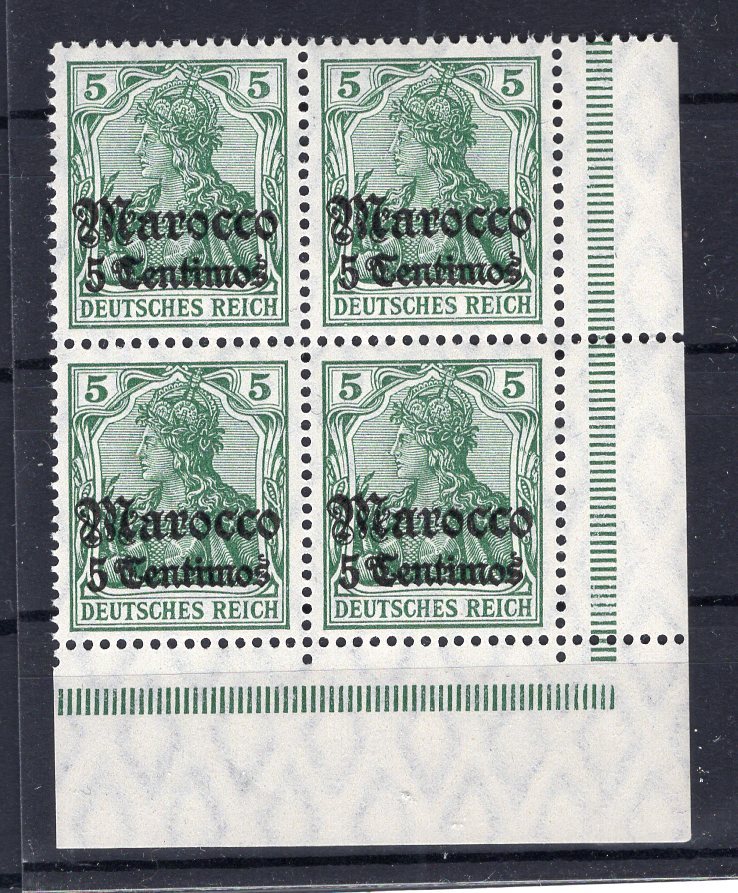 Morocco 35 Corner Block** MNH Mint Never Hinged 72EUR (A4624