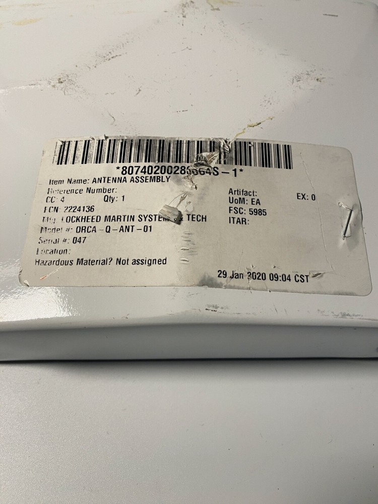 NASA Owned Shuttle Vehicle Antenna Assembly