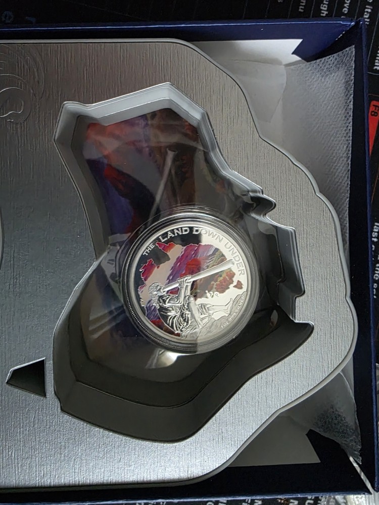 2013 Silver 1oz Proof The Land Down Under - Didgerido Limited Edition