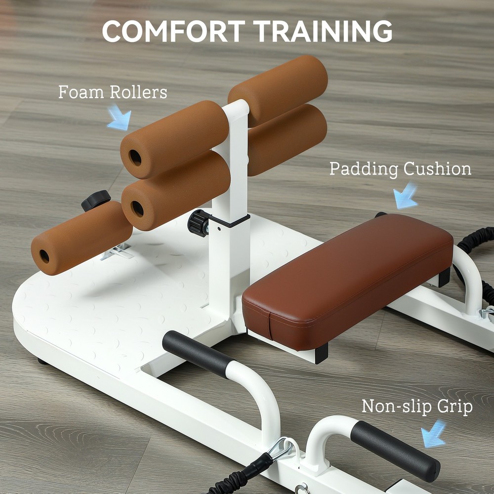 Soozier Sissy Squat Hip Thrust Machine with Push Up Stand Foldable Adjustable