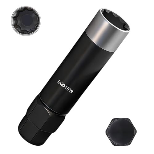 10 Spline Lug Nut Removal Socket Key, Compatible with Trucks & Large 17/19