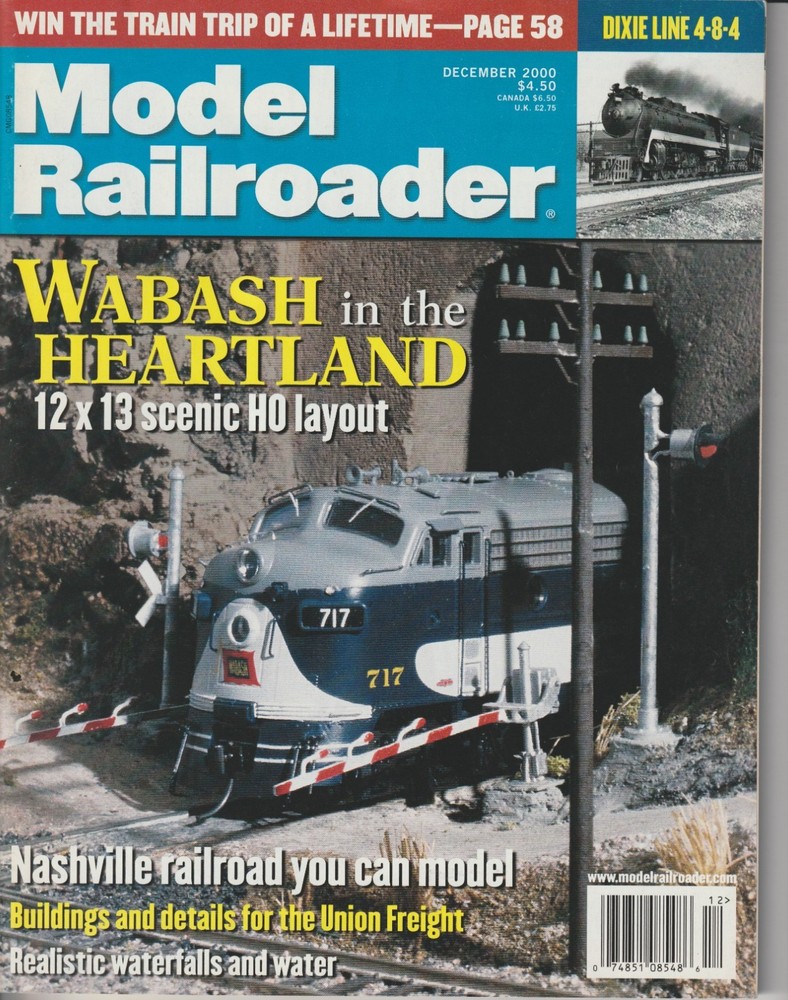 MODEL RAILROADER  DECEMBER 2000 Magazine - BACK ISSUE