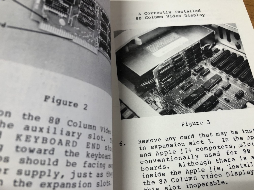 Apricon 80 Column Video Display Operator's Manual / Apple II Home Computers