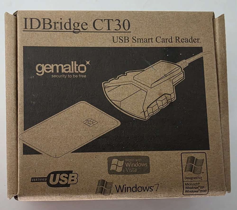 IDBRIDGE CT30USB SMART CARD READER GEMALTO HWP1176851