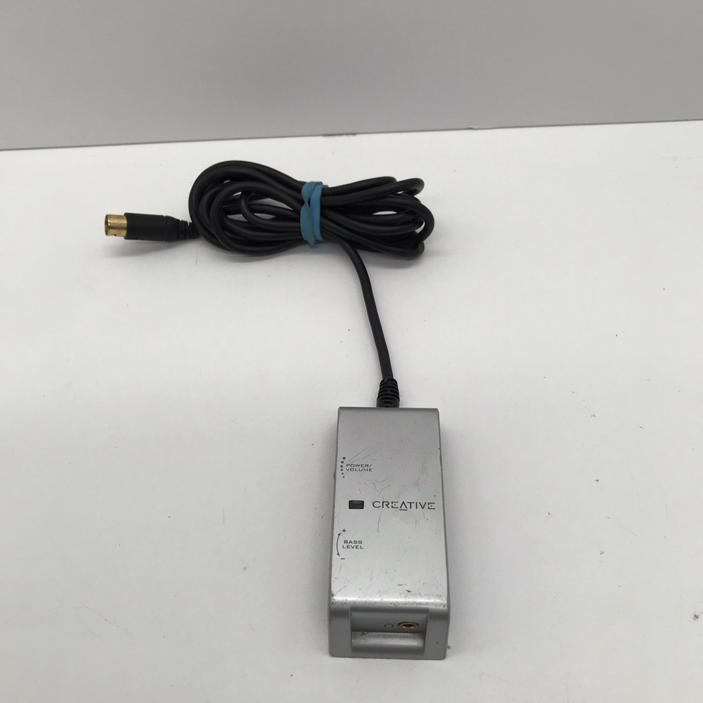 Creative Remote Control Silver Audio Component w/ Bass & Power/Volume Control
