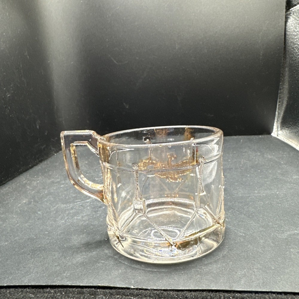VTG CHILDS EAGLE GOLD TRIM MUG CANDY CONTAINER