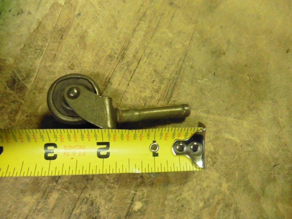 Vintage steel caster roller swivel