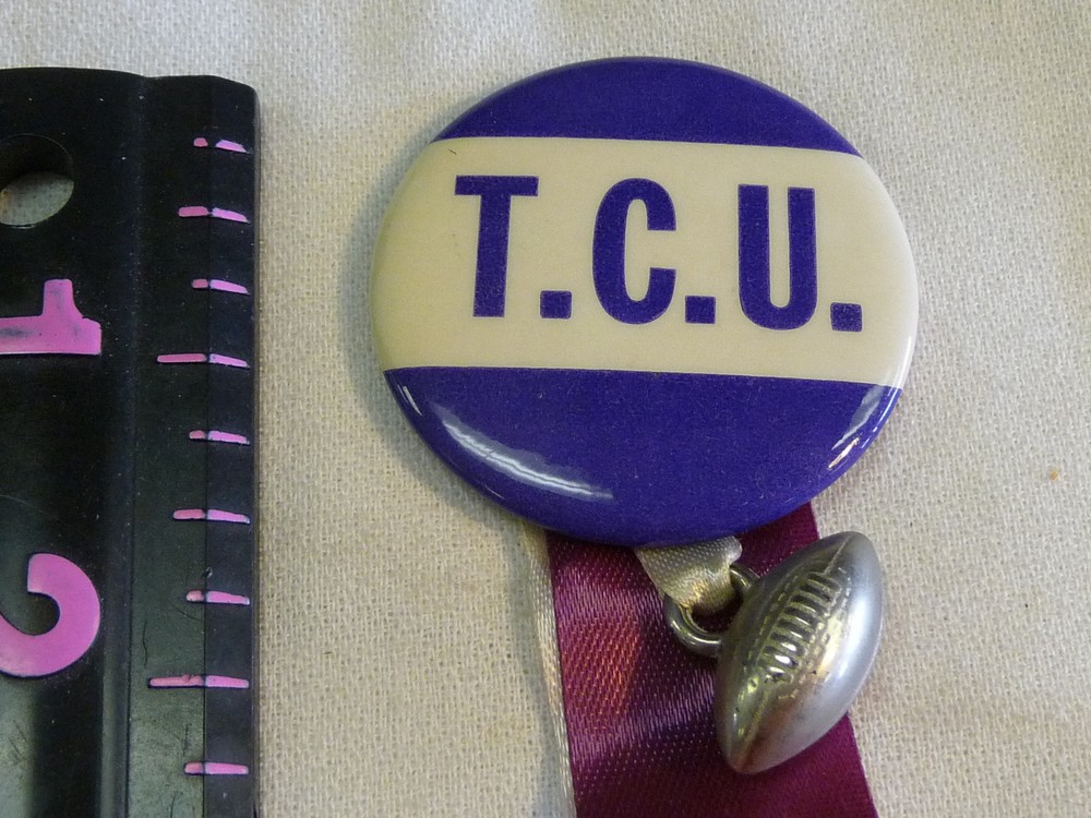 Pin Back T.C.U. Button