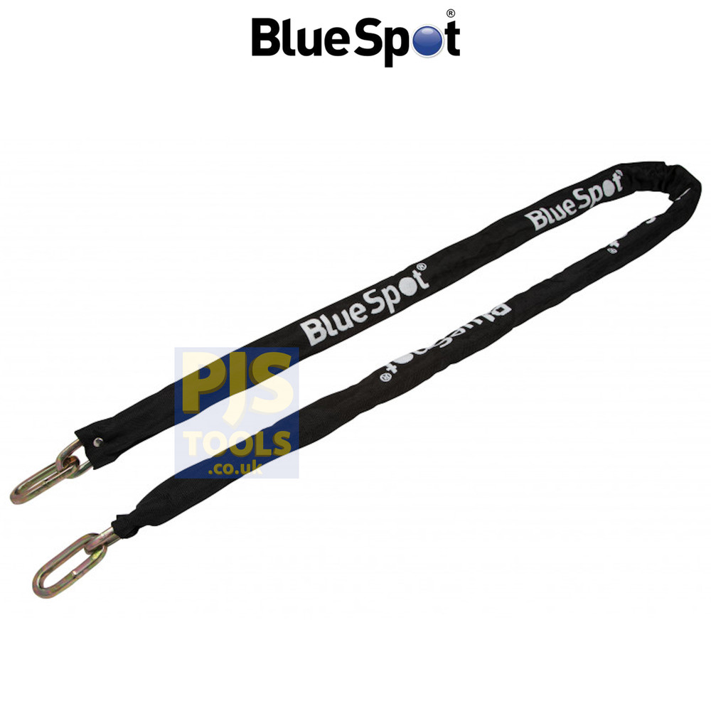 Blue Spot Tools 77080 6ft 1800mm x 10mm square link padlock security chain