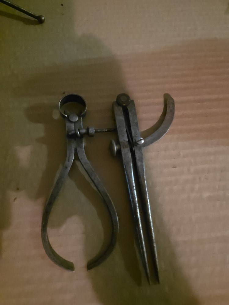 Vintage Starrett inside outside caliper set