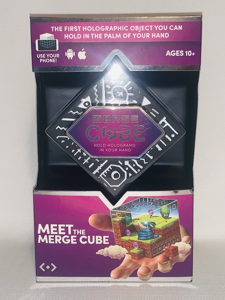 Holographic Handheld Merge Cube AR/VR Holograms Using Phone Apple/Android NIB