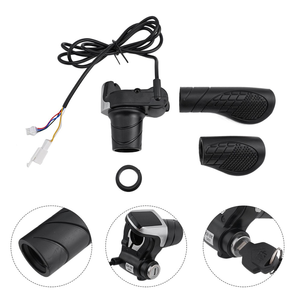 36V Electric Bicycle Display Speed Control Handlebar Lock Throttle Accelerator
