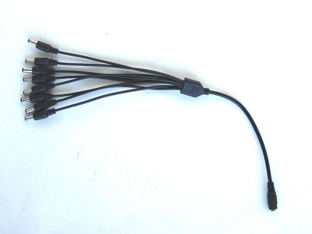 1 to 8 Power Splitter Adapter Cable for CCTV Surveillance Security Camera