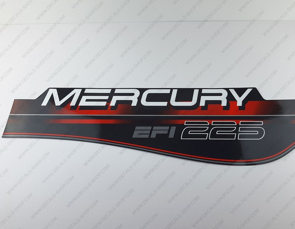 Mercury 225 hp EFI 1995-2001 outboard engine decals sticker set