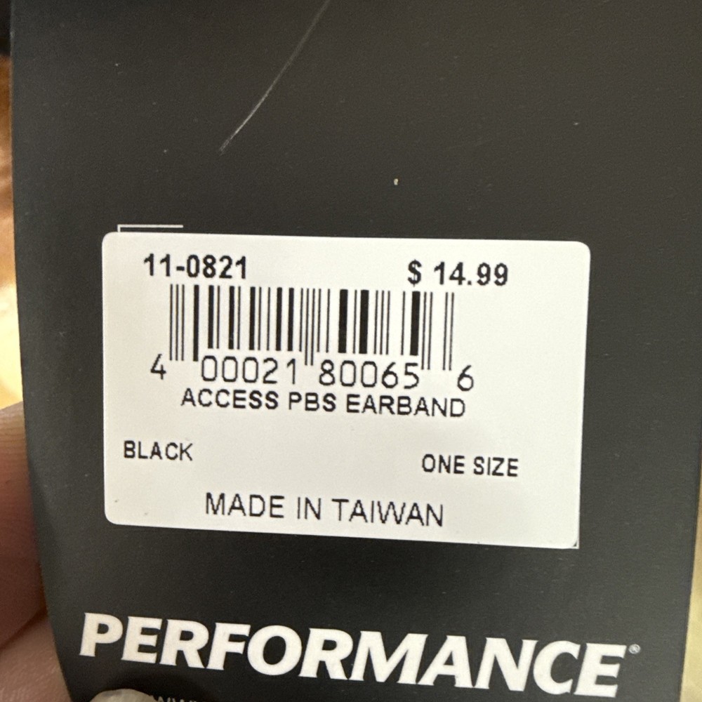 2 Performance Ear bands (Black) (One Size)