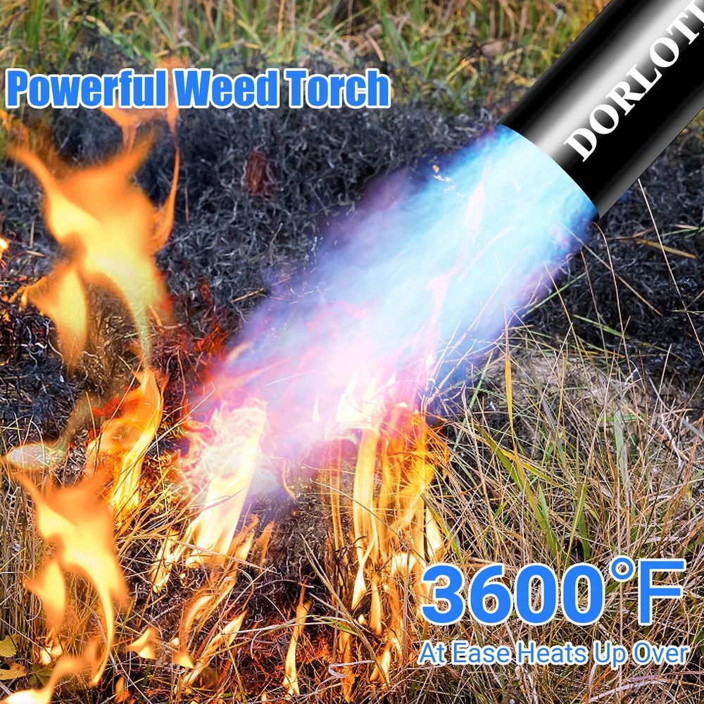 Propane Torch Weed Burner Kit Self Igniter Turbo Trigger 10FT Hose Bag