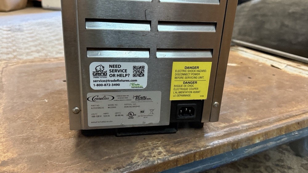 Cornelius RHINO GRIND NG2000 Nut Butter Grinder – Tested – Missing Front Shield