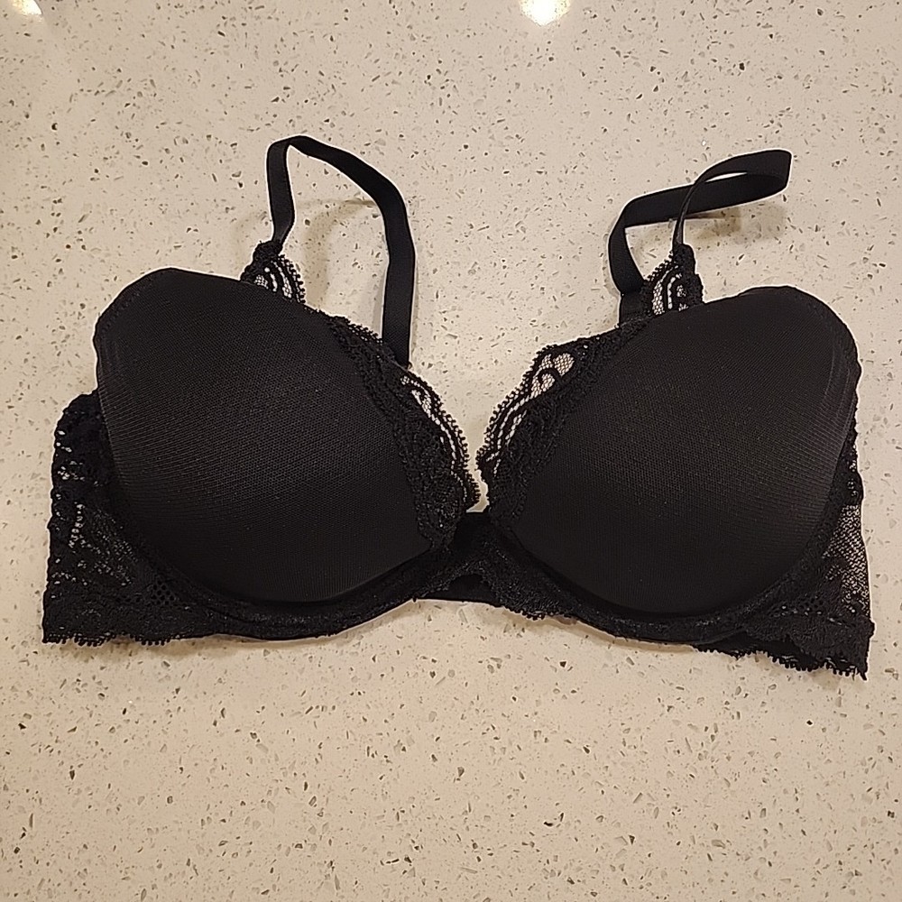 Natori Bra 36C Black Underwire Lined 21040