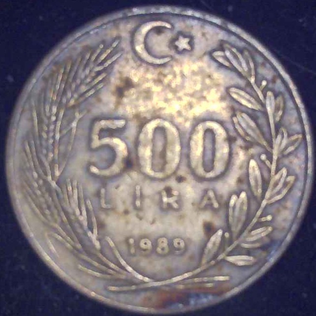 Turkey - 1989 - 500 Lira