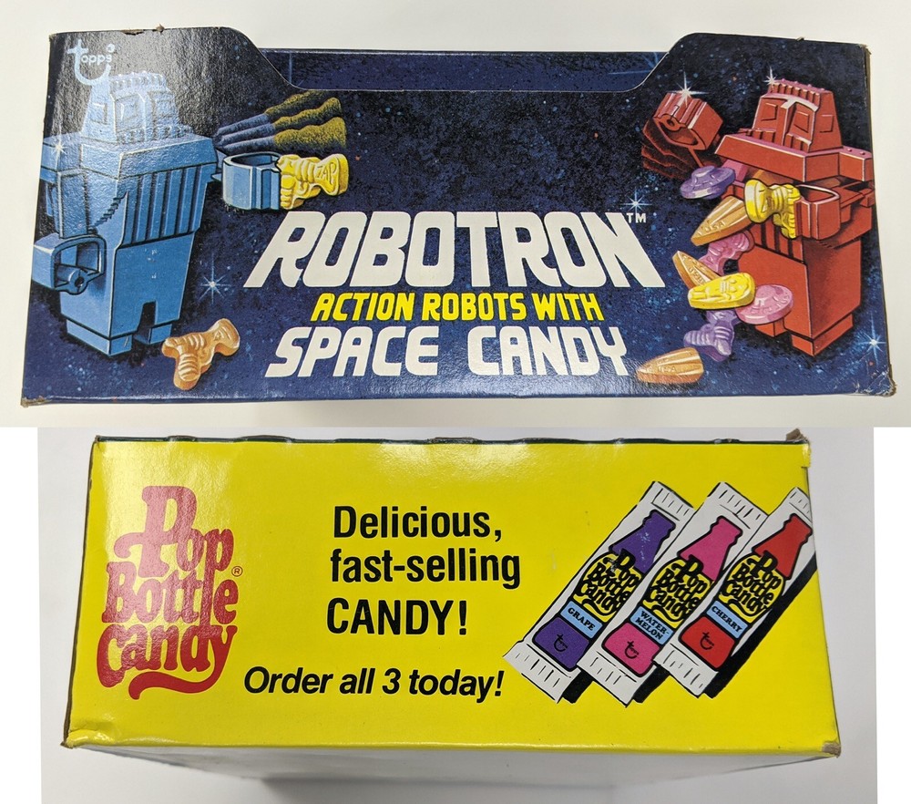 1978 Topps Robotron Action Robots Space Candy Complete 24 Count Box