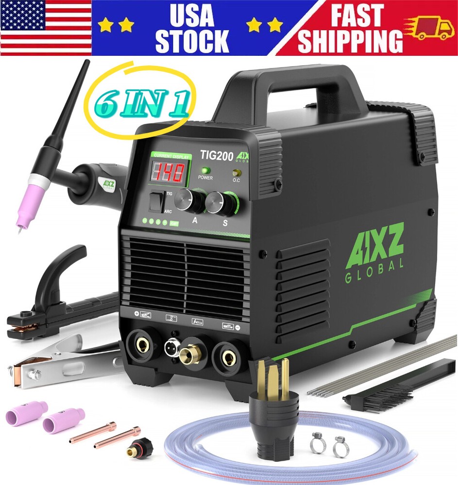 2-in-1 110V/220V Stick TIG Welder Machine with Post Gas Function High Frequency