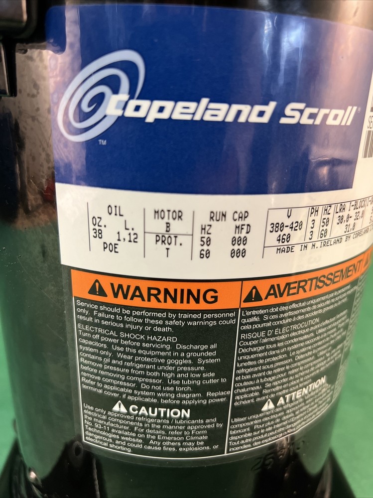 COPELAND SCROLL COMPRESSOR ZR28K3E-TFD-522 3 PHASE