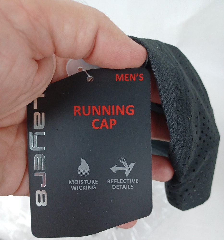 Layer 8 Running Cap Hat Black One Size New