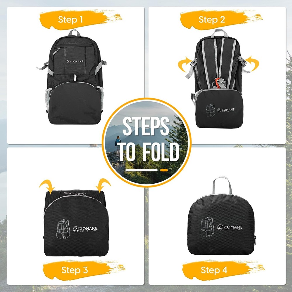 Lightweight Packable Backpack 35L, Light Foldable Backpacks Water Resistant C...
