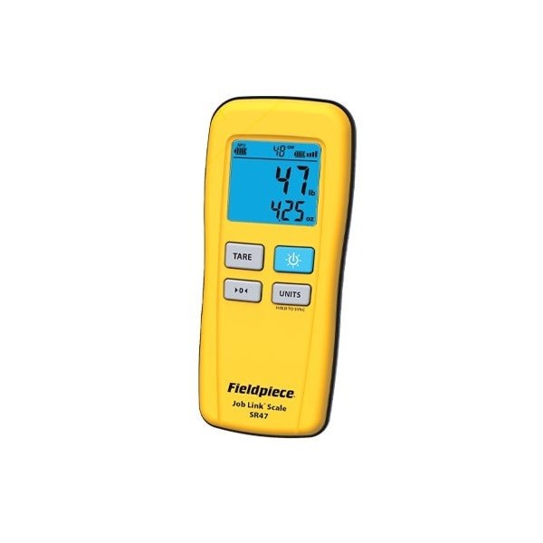 Fieldpiece Sr47 Charging Scale, 252 Lb Max, Lcd