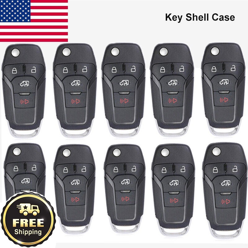 10PCS For Ford Transit Connect Replacement Key Remote Case Shell Uncut Blade