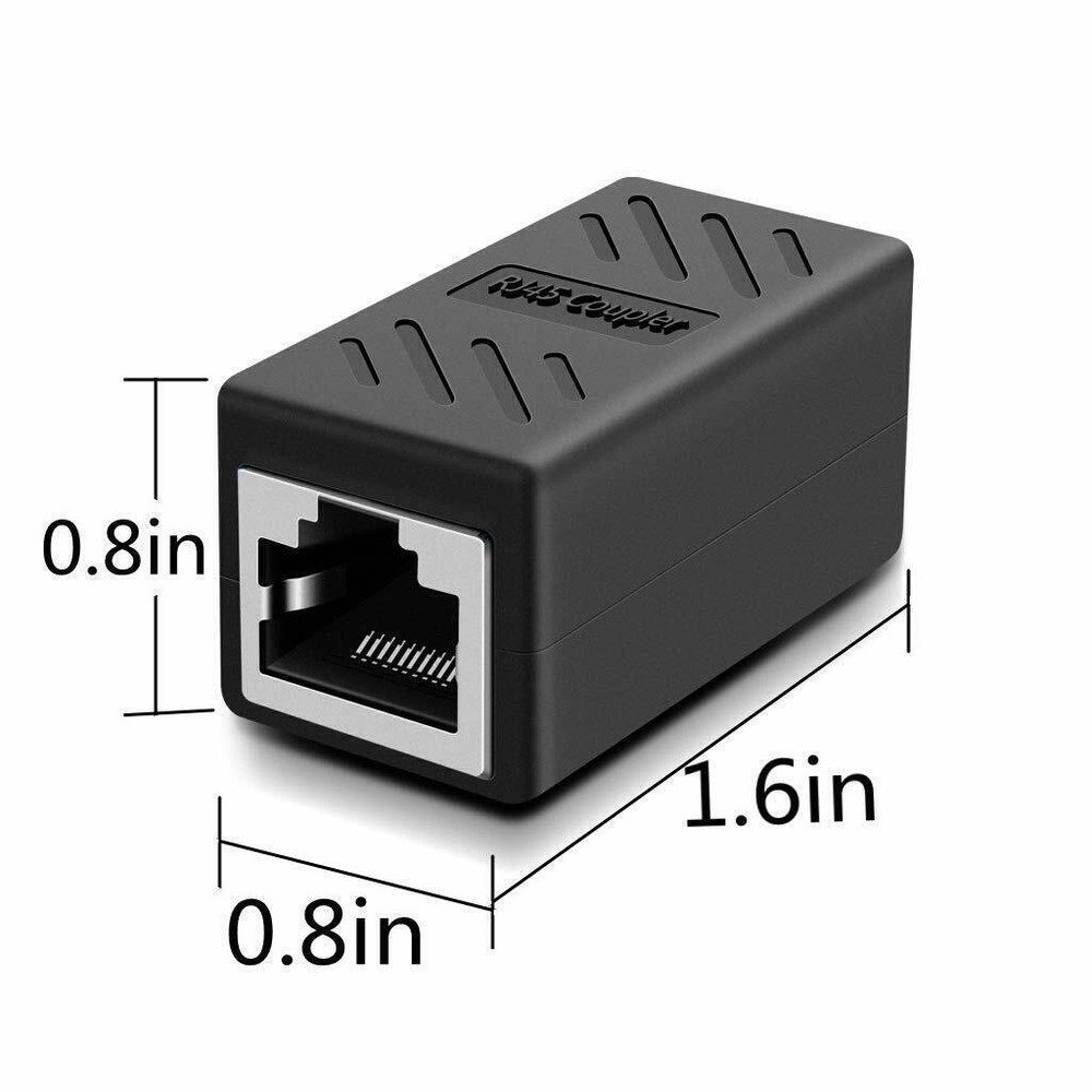 5 pcs RJ45 Inline Coupler Cat7 Cat6 Cat5e Ethernet LAN Network Cable Adapter