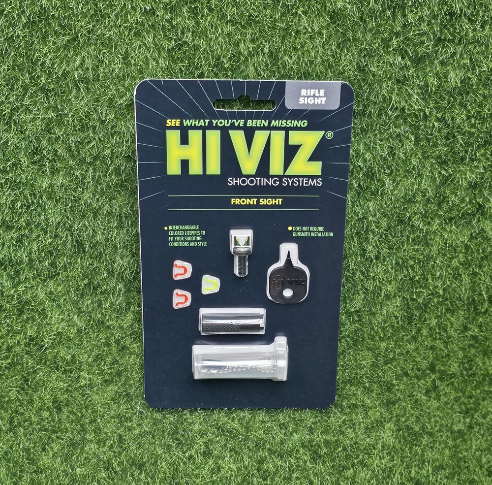 Hi-Viz Rifle Front Sight Post - Interchangeable Colored Litepipes