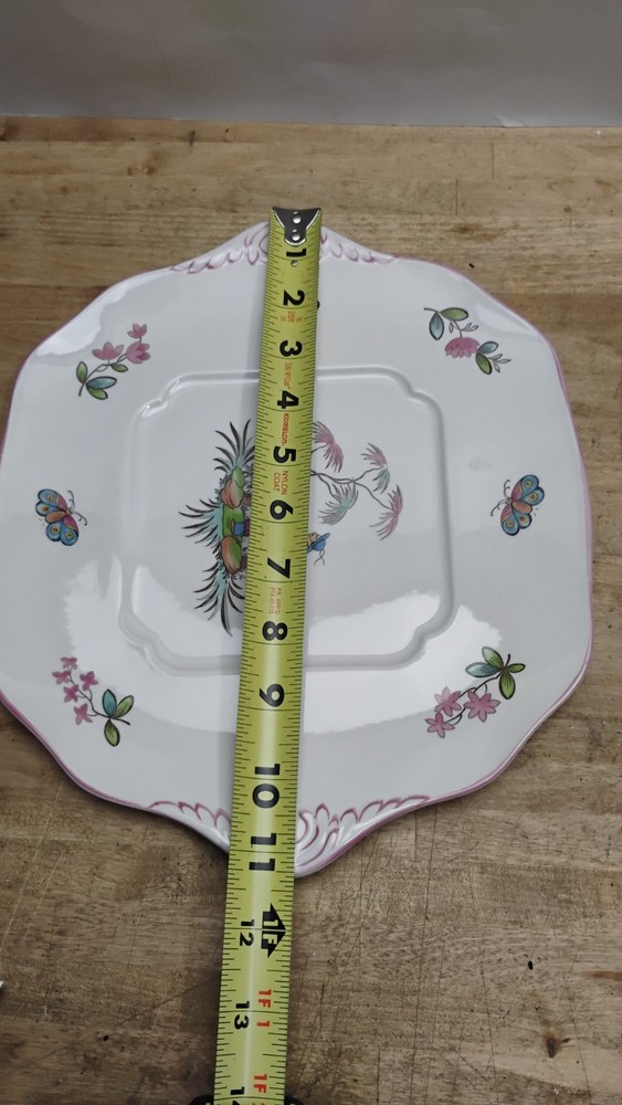 Spode Pearl River Williamsburg 11.5" Cake Plate ~~ Pristine Condition ~~